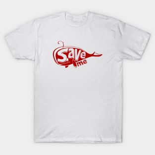 Save me save the whales cute illustration T-Shirt